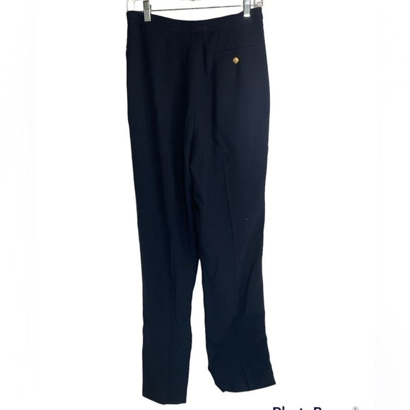 NWT Lauren Ralph Lauren Navy Slacks. - Picture 2 of 7